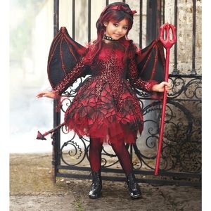 Chasing Fireflies punk devil costume sz 4